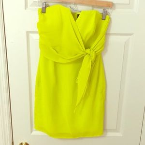 Sunflower yellow strapless dress